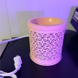 Pink Decorative Metal wax warmer